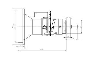 180mm f/2.0 LWIR Thermal Imaging Motorized Lenses for Cooled FPA at 7.7-9.4 Micro